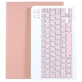 Xiaomi Pad 5/Pad 5 Pro Cover med Bluetooth Tastatur - Pink