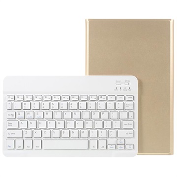 Samsung Galaxy Tab A 10.1 (2019) Cover med Bluetooth Tastatur - Guld