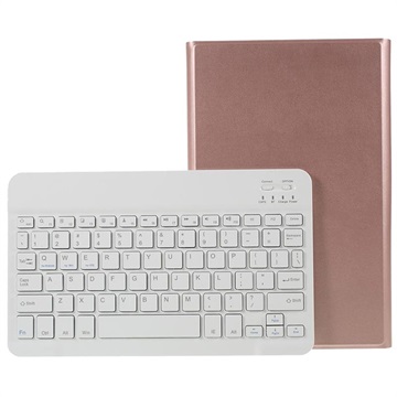 Samsung Galaxy Tab A 10.1 (2019) Cover med Bluetooth Tastatur - Rødguld