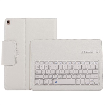 iPad 10.2 2019/2020 Cover med Bluetooth Tastatur - Hvid