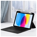 iPad 2022/2025 Cover med Bluetooth Tastatur - Sort