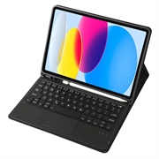iPad 2022/2025 Cover med Bluetooth Tastatur - Mørkeblå