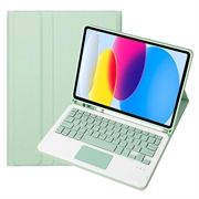 iPad 2022/2025 Cover med Bluetooth Tastatur - Lysegrøn