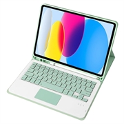 iPad 2022/2025 Cover med Bluetooth Tastatur - Lysegrøn