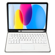 iPad 2022/2025 Cover med Bluetooth Tastatur - Rødguld