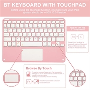 iPad Air 11 2026/2025/2024/iPad Air 2022/2020 Bluetooth-tastaturetui - pink