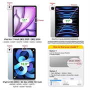 iPad Air 11 2026/2025/2024/iPad Air 2022/2020 Bluetooth-tastaturetui - pink