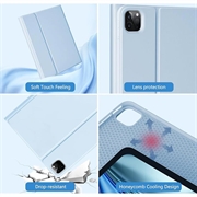 iPad Air 13 2026/2025/2024/iPad Pro 12.9 2022/2021/2020/2018 Bluetooth-tastaturetui - babyblå