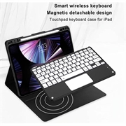 iPad Air 13 2026/2025/2024/iPad Pro 12.9 2022/2021/2020/2018 Bluetooth-tastaturetui - sort