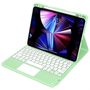 iPad Air 13 2026/2025/2024/iPad Pro 12.9 2022/2021/2020/2018 Bluetooth-tastaturetui - Matcha grøn