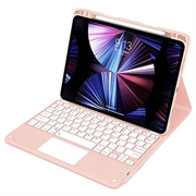 iPad Air 13 2026/2025/2024/iPad Pro 12.9 2022/2021/2020/2018 Bluetooth-tastaturetui - pink