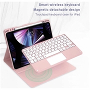 iPad Air 13 2026/2025/2024/iPad Pro 12.9 2022/2021/2020/2018 Bluetooth-tastaturetui - pink