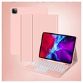 iPad Pro 11 2022/2021 Cover med Bluetooth Tastatur - Pink