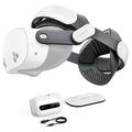 BoboVR M3 Pro+ batteripakke med hovedrem til Meta Quest 3/3S - 6500mAh