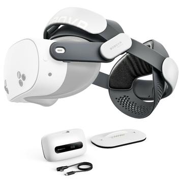 BoboVR M3 Pro+ batteripakke med hovedrem til Meta Quest 3/3S - 6500mAh