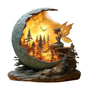 Fe-ornament i akryl i boheme-stil med base