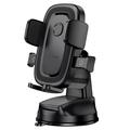 Borofone BH132 bilholder med tyngdekraftsmekanisme til forruden/instrumentbrættet - 4.5"-7" - sort