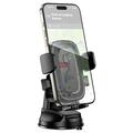 Borofone BH132 bilholder med tyngdekraftsmekanisme til forruden/instrumentbrættet - 4.5"-7" - sort