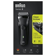 Braun Series 3 300s barbermaskine og trimmer med folie - sort