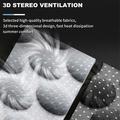 Åndbar anti-trætheds-siddepude med 3D-ventilation - sort