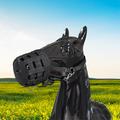 Åndbar græsningssnude til heste - størrelse S - sort
