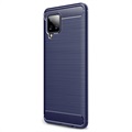 Samsung Galaxy A42 5G Børstet TPU Cover - Karbonfiber