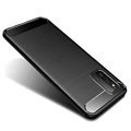 Samsung Galaxy F52 5G Børstet TPU Cover - Karbonfiber