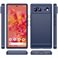 Google Pixel 6 Børstet TPU Cover - Karbonfiber