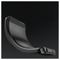 Sony Xperia 10 V Børstet TPU Cover - Karbonfiber