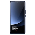 Xiaomi 13 Ultra Børstet TPU Cover - Karbonfiber - Blå