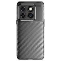 OnePlus 10T/Ace Pro Børstet TPU Cover - Karbonfiber