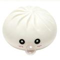 Dumpling squishy antistress-legetøj, der laver bobler, med dampkurv - hvid