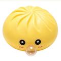 Dumpling squishy antistress-legetøj, der laver bobler, med dampkurv - gul