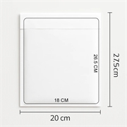 Boblekuvert D4 - 180x265mm - 1 stk - Hvid