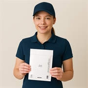 AirGuard Boblekuvert D4 - 180x265mm - 200 stk - Hvid