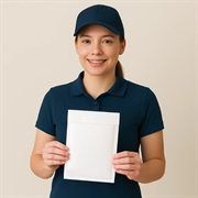 Boblekuvert D4 - 180x265mm - 50 stk - Hvid