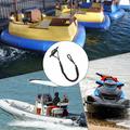 Bungee Dock Line fortøjningsline med skumflåde til både - 1.2m til 1.68m