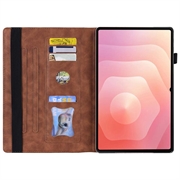 Samsung Galaxy Tab S11 Ultra Business Style Mat Flip Cover - Brun