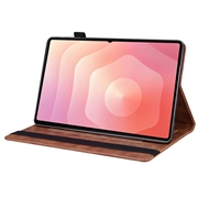 Samsung Galaxy Tab S11 Ultra Business Style Mat Flip Cover - Brun