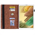 Business Style Samsung Galaxy Tab A7 Lite Smart Folio Cover - Brun