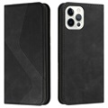 Business Style iPhone 13 Pro Max Etui med Pung - Sort