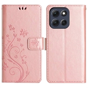 Motorola Moto G86 Butterfly Series Flip Cover med Pung - Rødguld