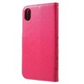 Butterfly Series iPhone XR Flip Cover med Pung - Hot Pink