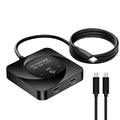 C-HD019 USB-C switch med tovejsfunktion – 8K/10 Gbps/100W – sort