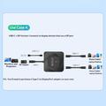 C-HD019 USB-C switch med tovejsfunktion – 8K/10 Gbps/100W – sort