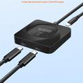 C-HD019 USB-C switch med tovejsfunktion – 8K/10 Gbps/100W – sort