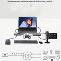 C-HD019 USB-C switch med tovejsfunktion – 8K/10 Gbps/100W – sort