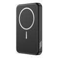 C10 Bærbar 15W magnetisk trådløs powerbank 5000mAh - Sort