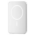 C10 Bærbar 15W magnetisk trådløs powerbank 5000mAh - Sølv