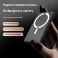 C26 10000mAh magnetisk powerbank med 18W USB-C-hurtigopladning - sort